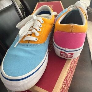 Vans Era Blue and Yellow Sneakers